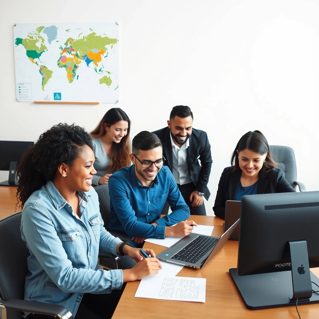 Diverse team collaboration at Ettonift Studios