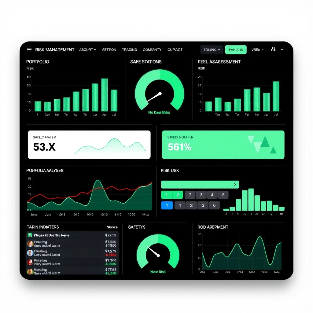 Risk management system showing portfolio analysis